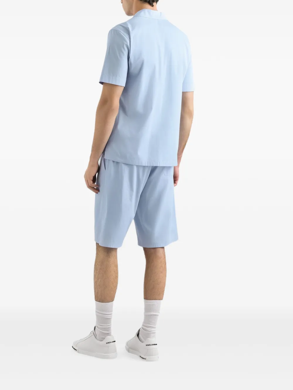 Dolce & Gabbana revere-collar pocket shirt Blauw