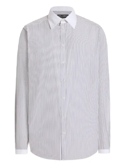 Dolce & Gabbana striped long-sleeved shirt
