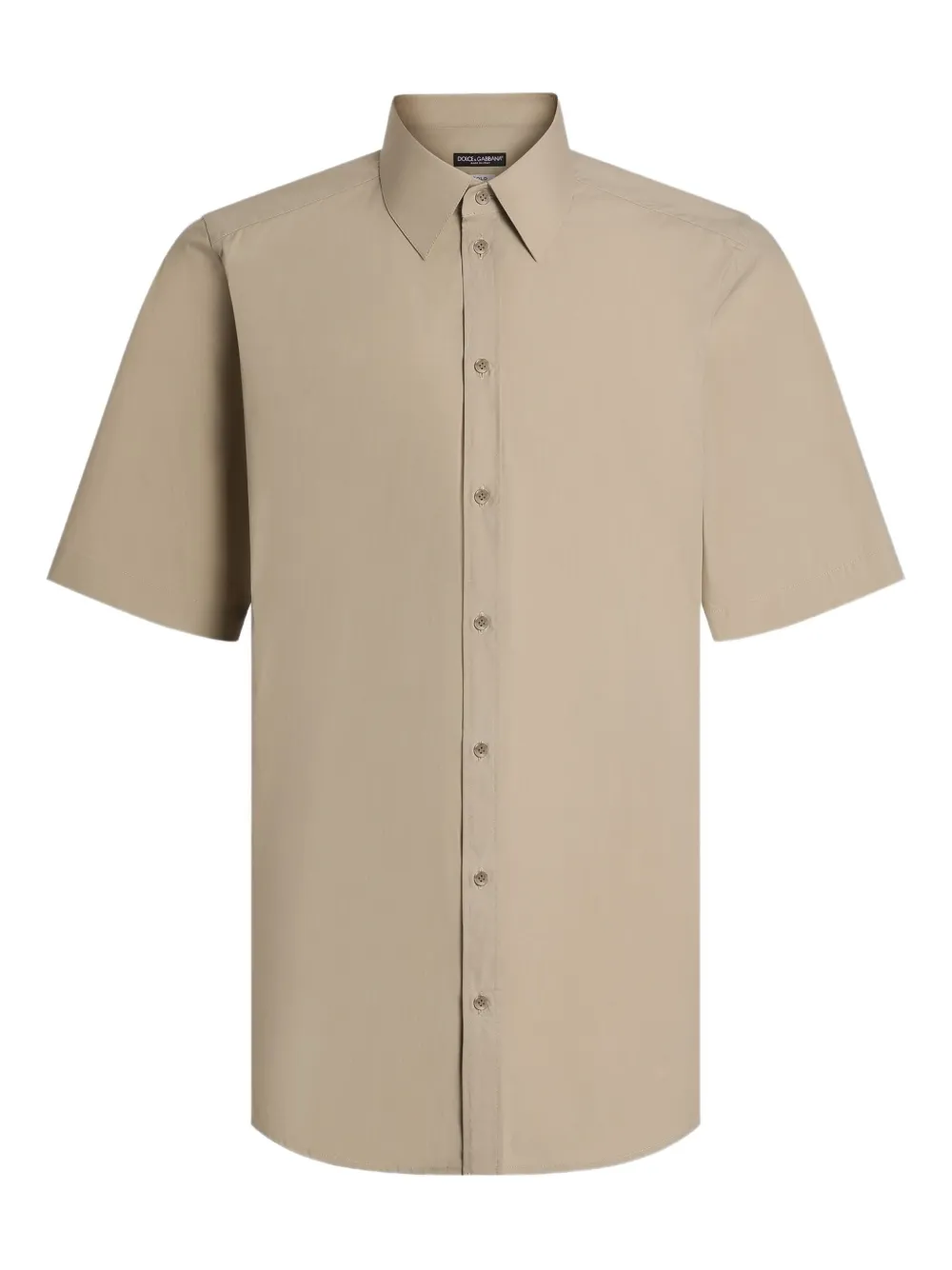 Dolce & Gabbana Overhemd met korte mouwen Beige