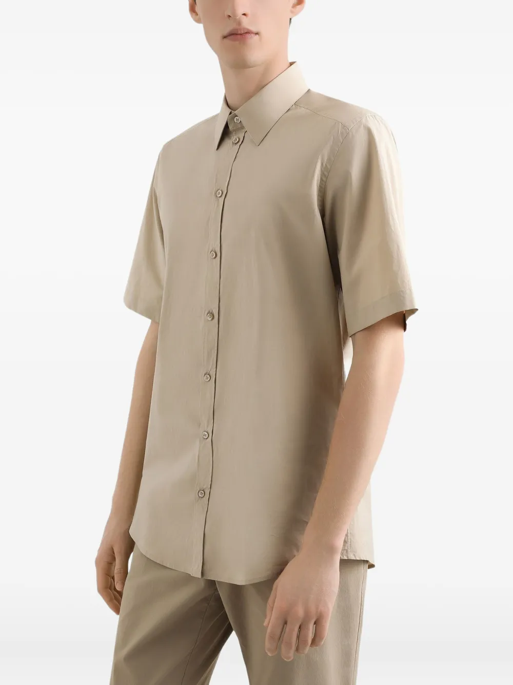 Dolce & Gabbana Overhemd met korte mouwen Beige