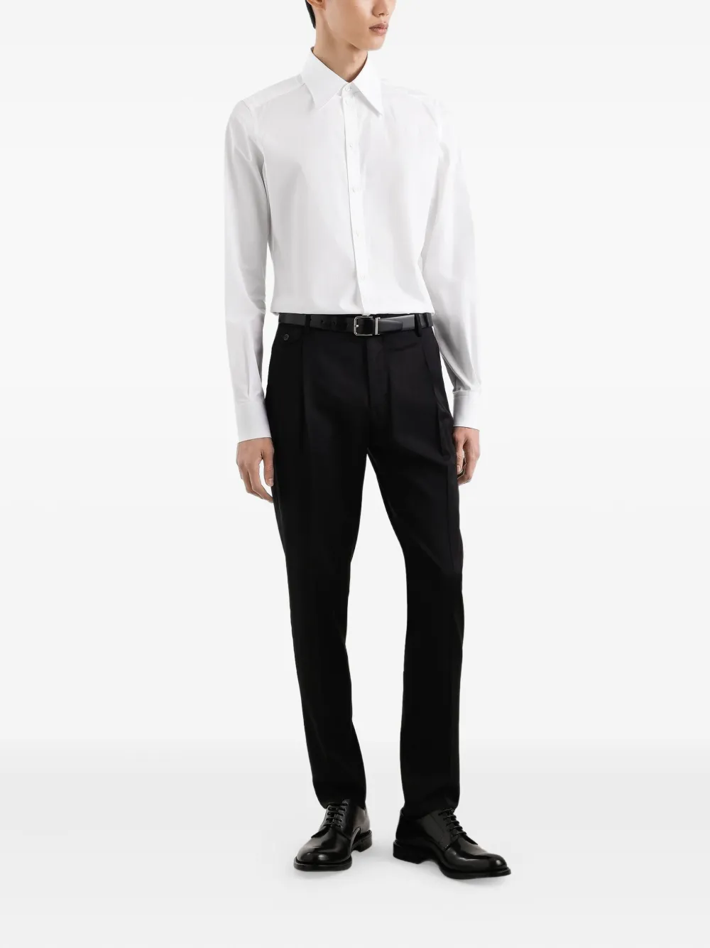 Dolce & Gabbana long-sleeve button-down shirt Wit