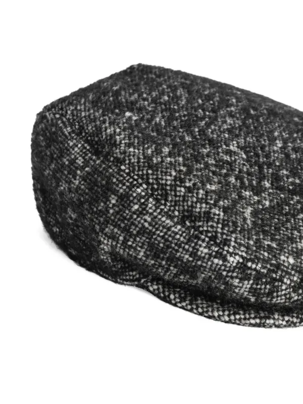 Dolce & Gabbana Tweed hat New 56 cm $499.99 DOLCE & GABBANA Hat Gray Melange Blended Textured Tweed  main image 2