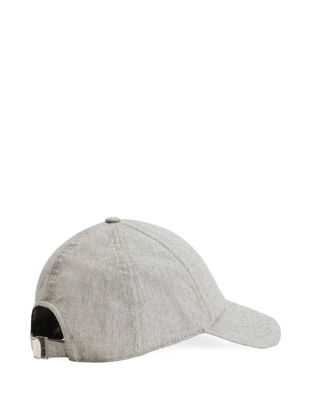 Dolce & Gabbana Honkbalpet met logopatch Grijs