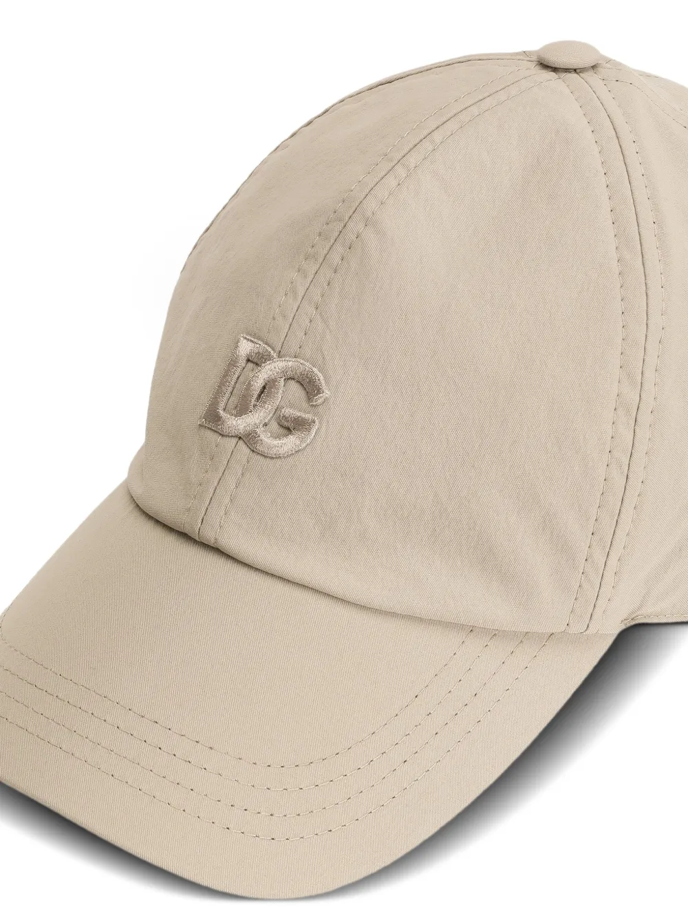 Dolce & Gabbana Honkbalpet met geborduurd logo Beige