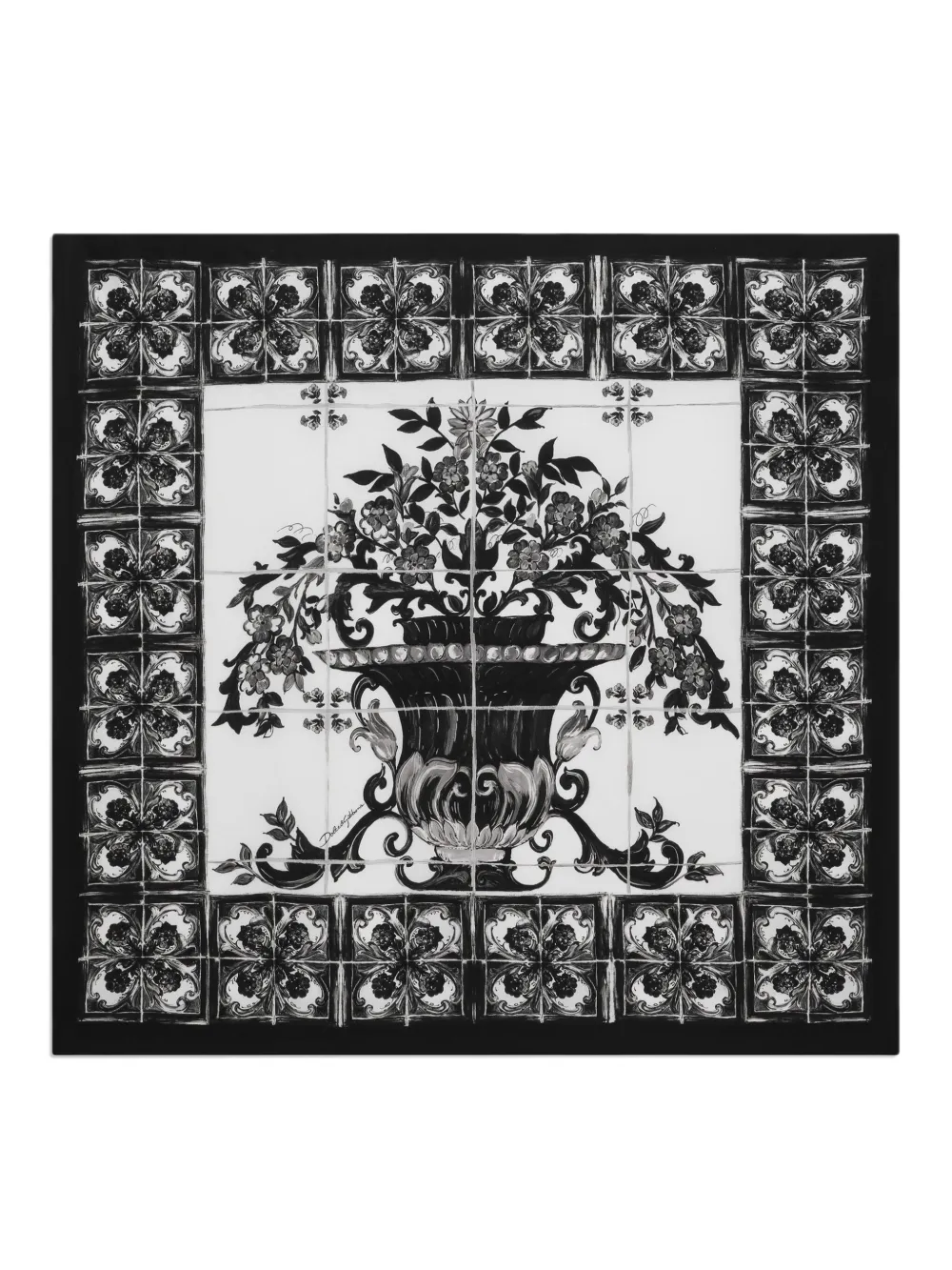 Dolce & Gabbana シルクスカーフ - ホワイト Dolce & Gabbana シルクスカーフ - ホワイト