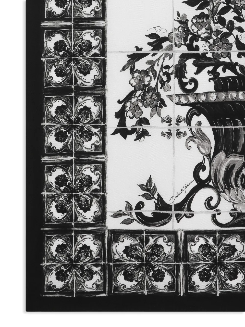Dolce & Gabbana Zijden sjaal - Wit
