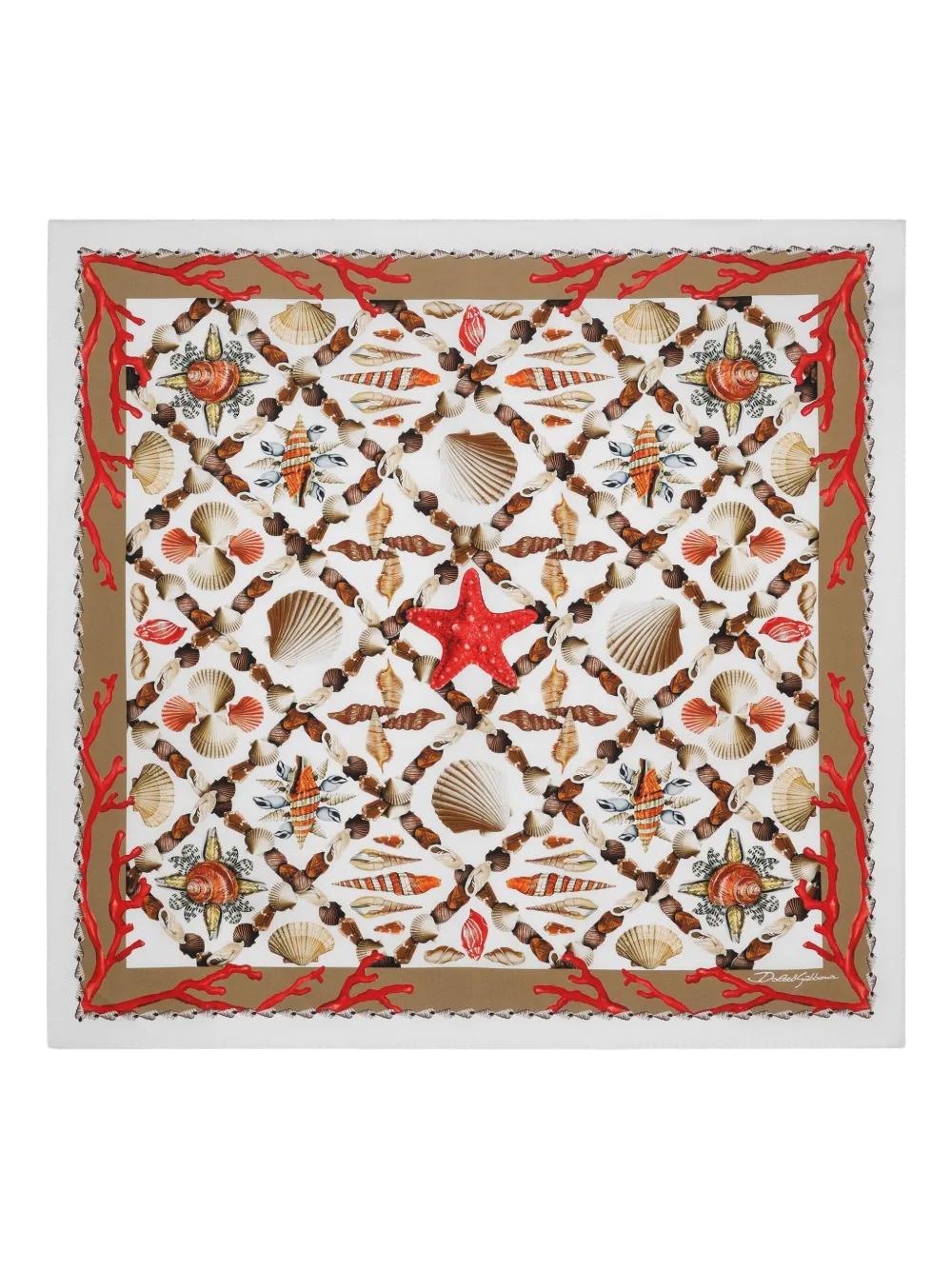 Dolce & Gabbana Zijden sjaal Rood