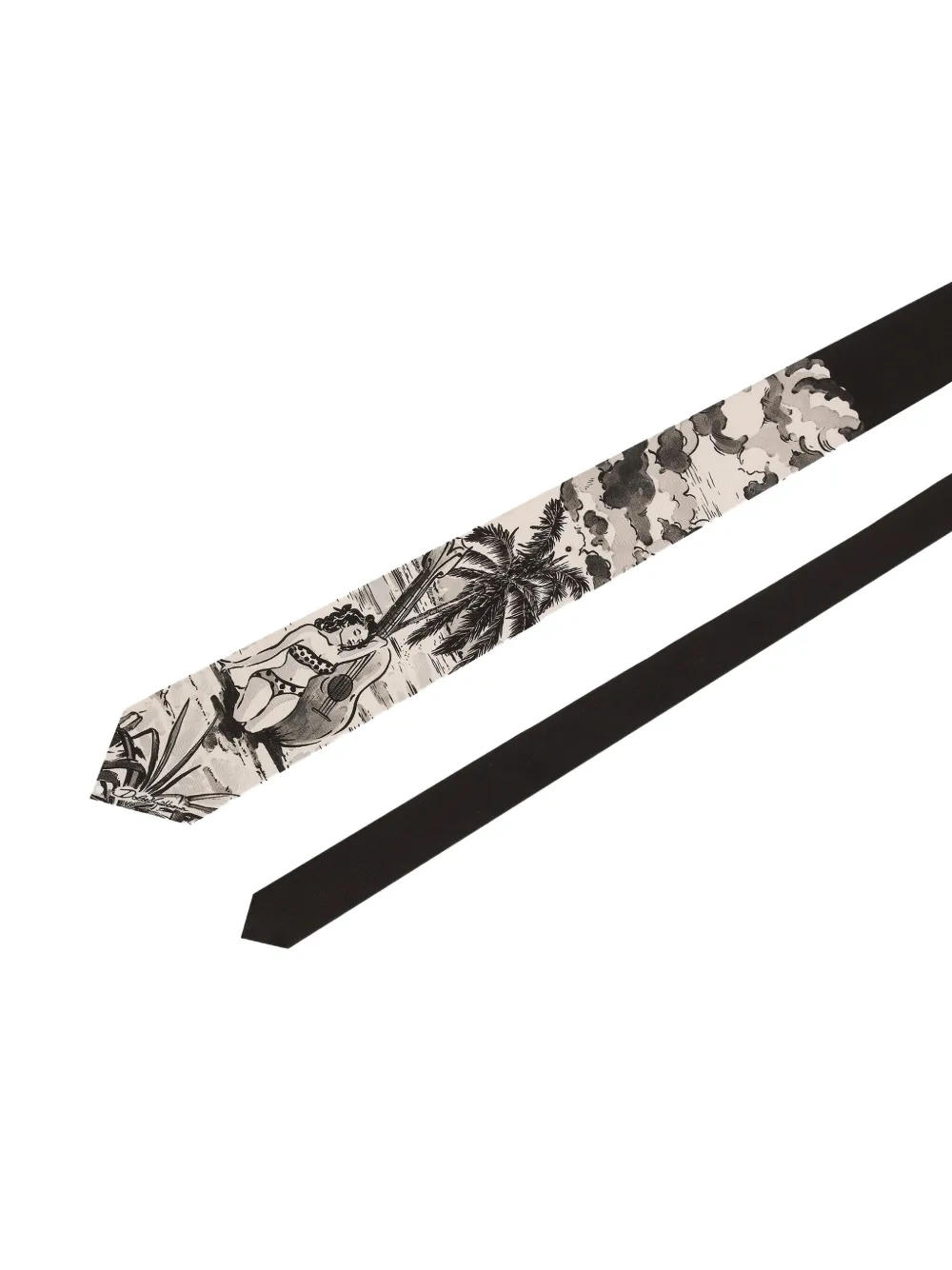 Dolce & Gabbana Stropdas met print Zwart