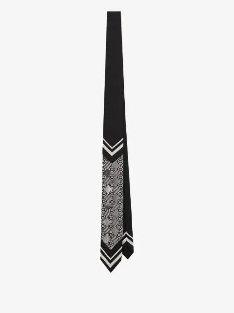Dolce & Gabbana corbata de seda con motivo geométrico