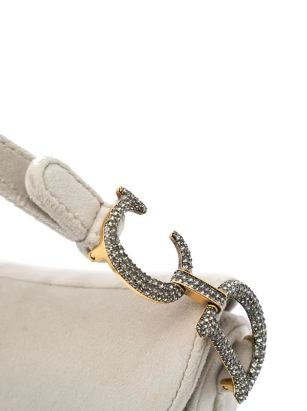 Christian Dior Pre-Owned 2020 Mini Velvet Crystal Christian Dior Pre-Owned 2020 Mini Velvet Crystal