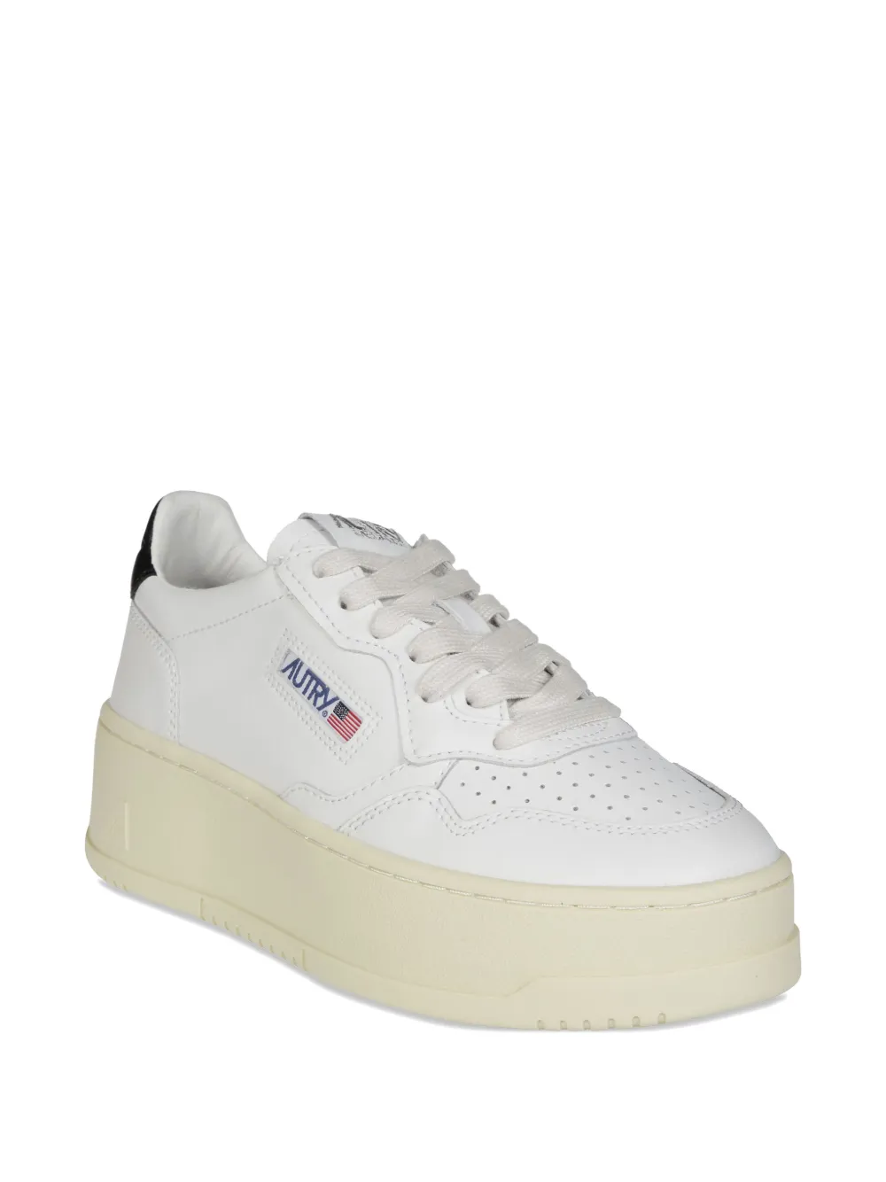 Autry logo-print platform sneakers White
