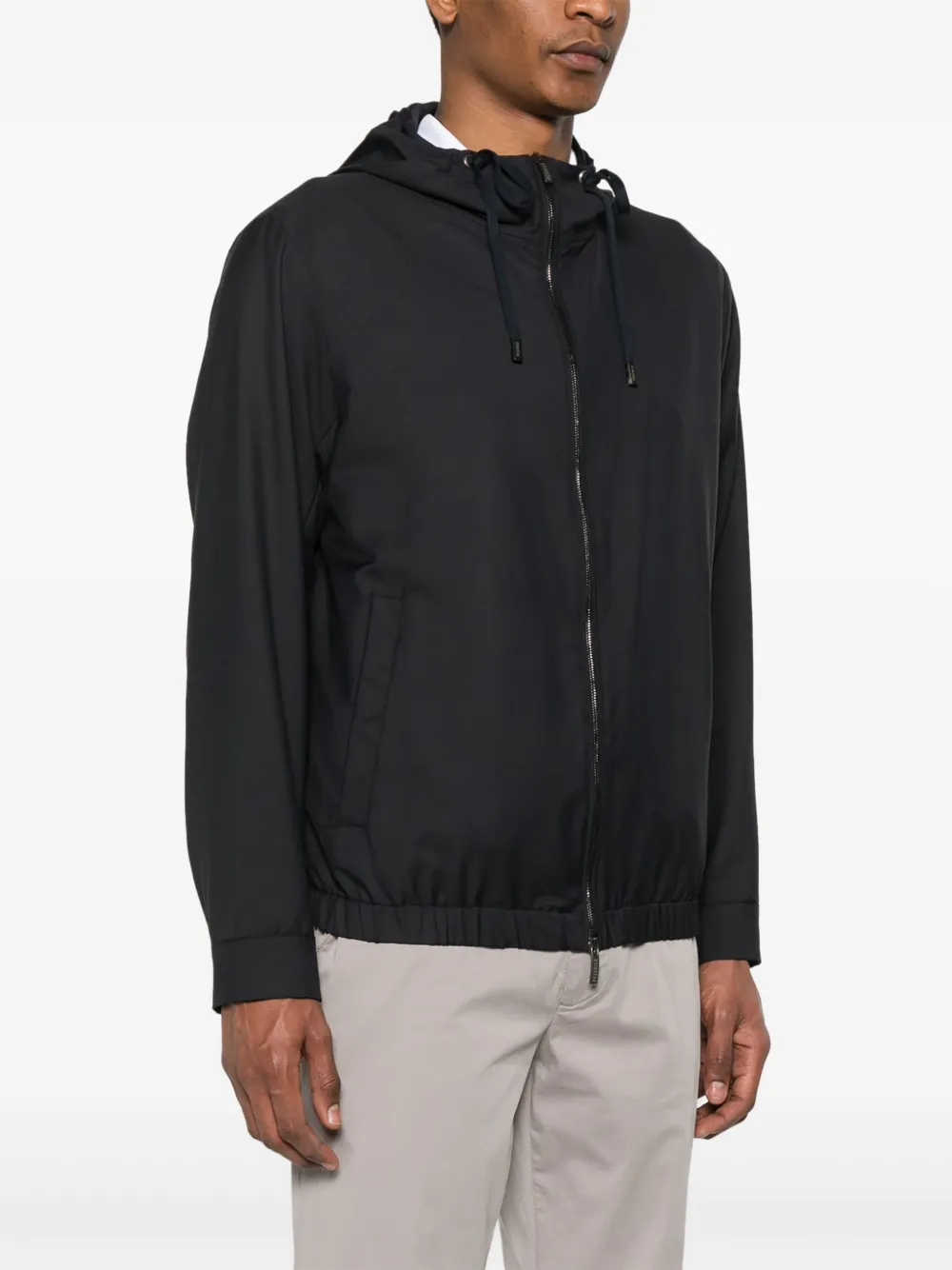 Peserico Jack met capuchon Blauw