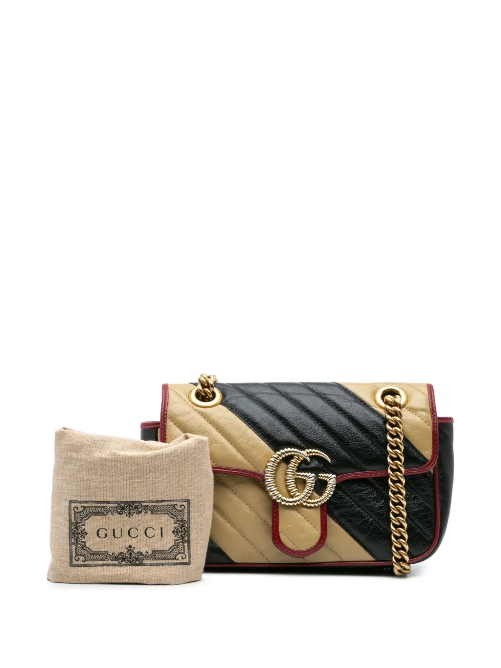 Gucci Pre-Owned Borsa a tracolla GG Marmont Matelasse Torchon piccola in pelle con battente 2016-2024 | Image 6