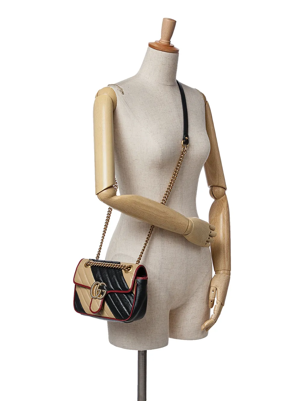 Gucci Pre-Owned Borsa a tracolla GG Marmont Matelasse Torchon piccola in pelle con battente 2016-2024 | Image 7
