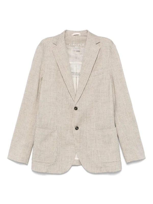 CIRCULO 1901 ハウンドトゥースジャケット Circolo 1901 ハウンドトゥース ジャケット | ニュートラル | FARFETCH JP