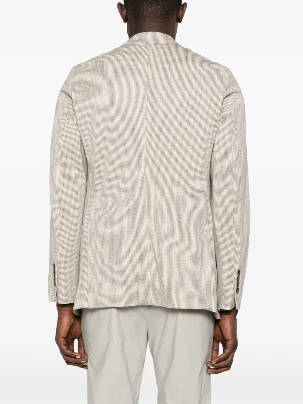 Circolo 1901 Blazer met pied-de-poule print Beige