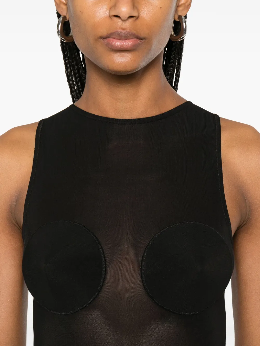 JEAN PAUL GAULTIER SEMI-SHEER MAXI DRESS
