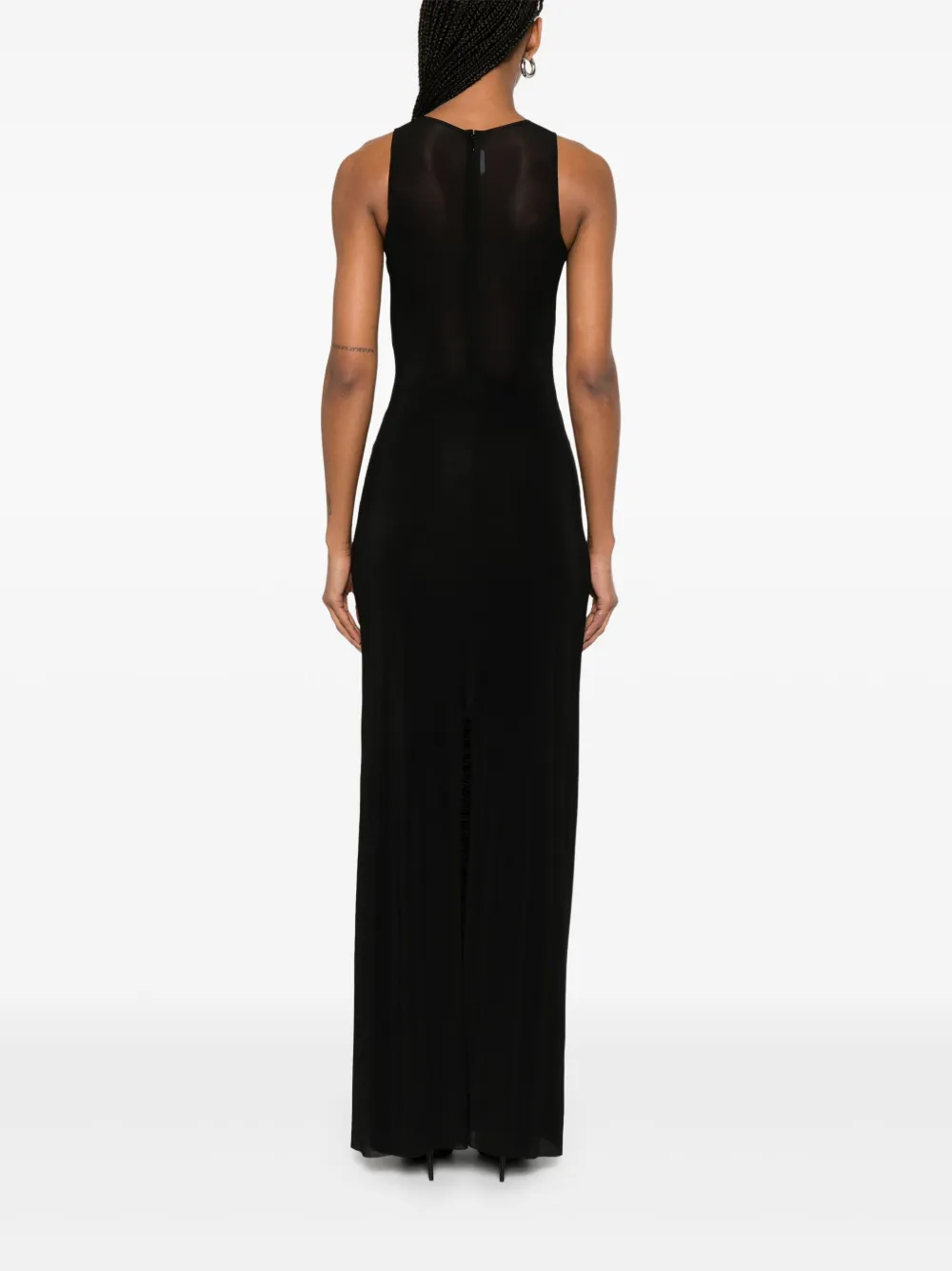JEAN PAUL GAULTIER SEMI-SHEER MAXI DRESS