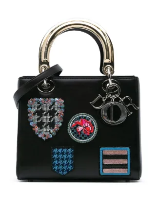 Christian Dior Pre-Owned 2014 ミディアム カーフスキン パッチ