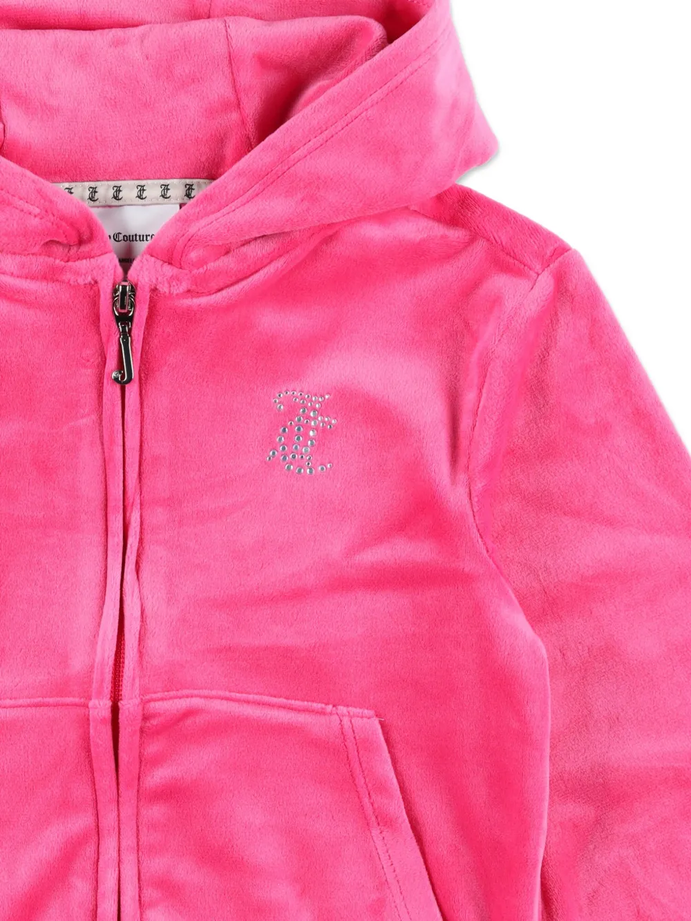 Juicy Couture Kids Hoodie met rits Roze