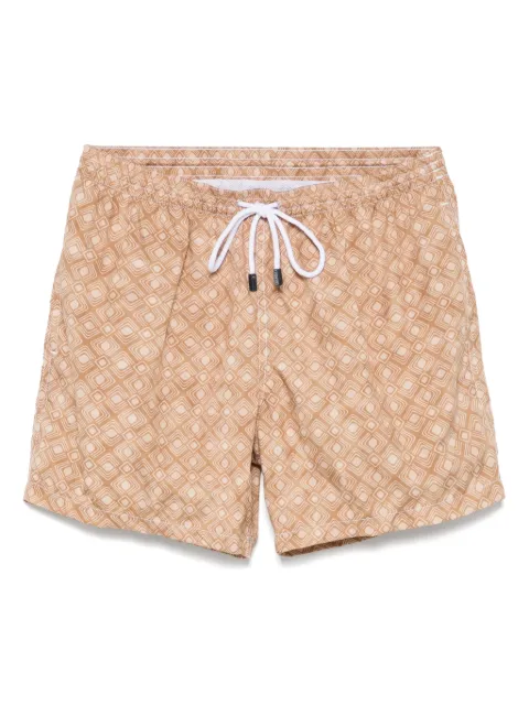 Barba shorts de playa con estampado geométrico