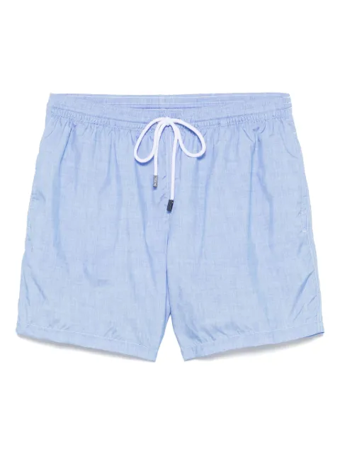 Barba logo-patch swim shorts