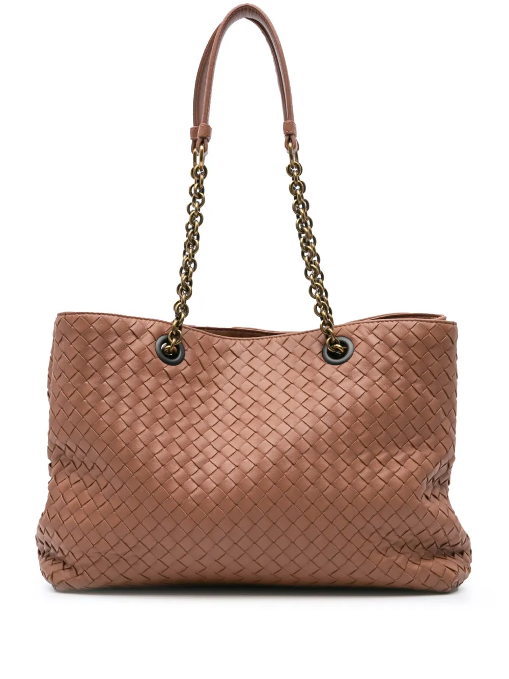 2012-2024 Large Nappa Intrecciato Classic Chain Strap tote bag
