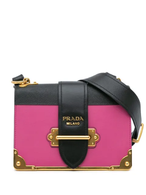 Prada Pre-Owned 2000-2024 Saffiano Trimmed City Calf Cahier crossbody bag