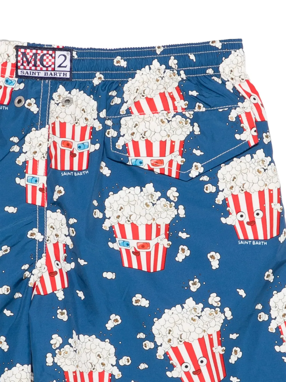 MC2 Saint Barth Kids Zwembroek met print Blauw