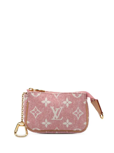Louis Vuitton Pre-Owned 2021-2024 Micro Monogram Jacquard Denim Pochette Accessoires pouch