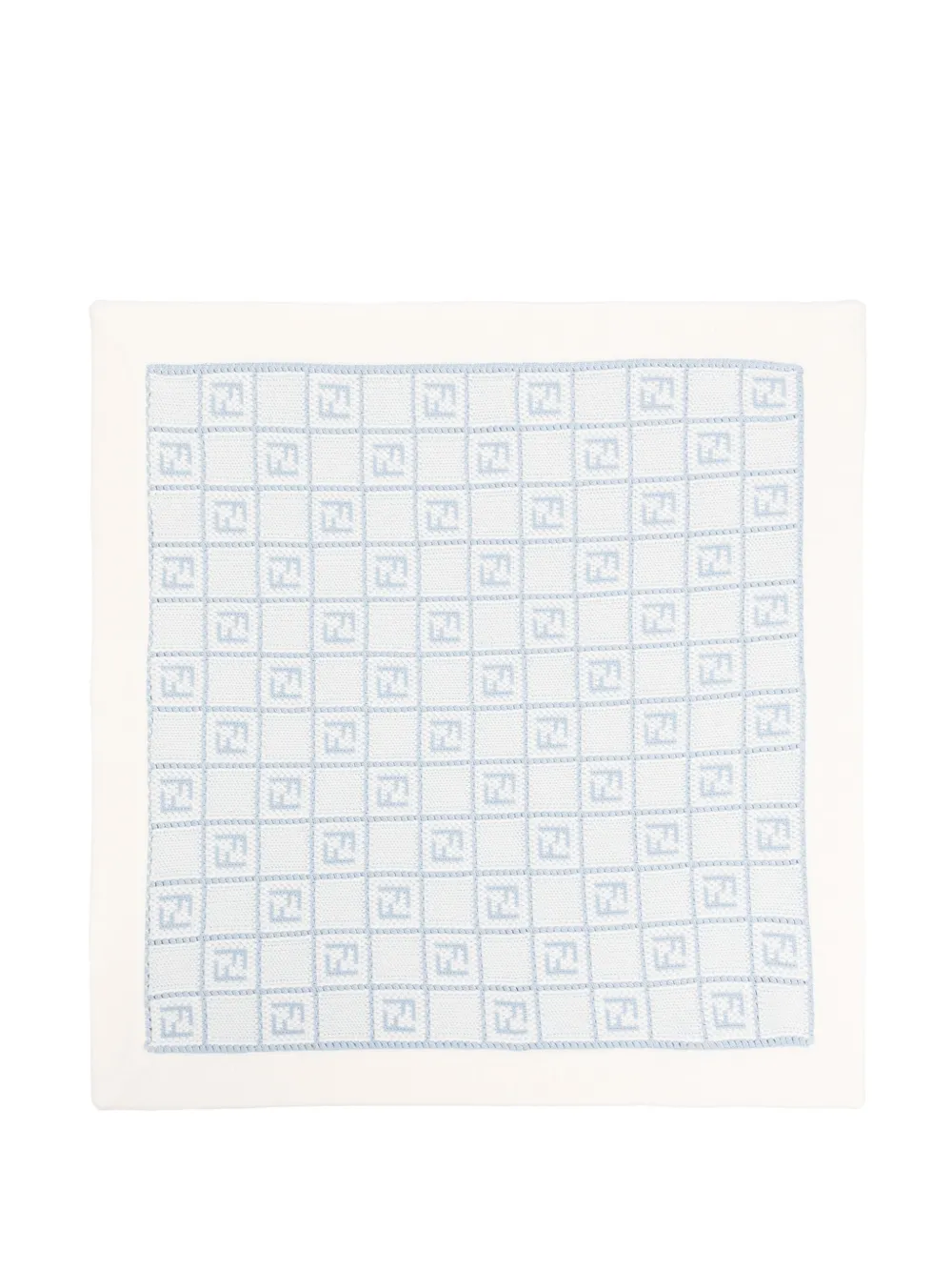 Fendi Kids Coperta con motivo jacquard | blu | Image 1