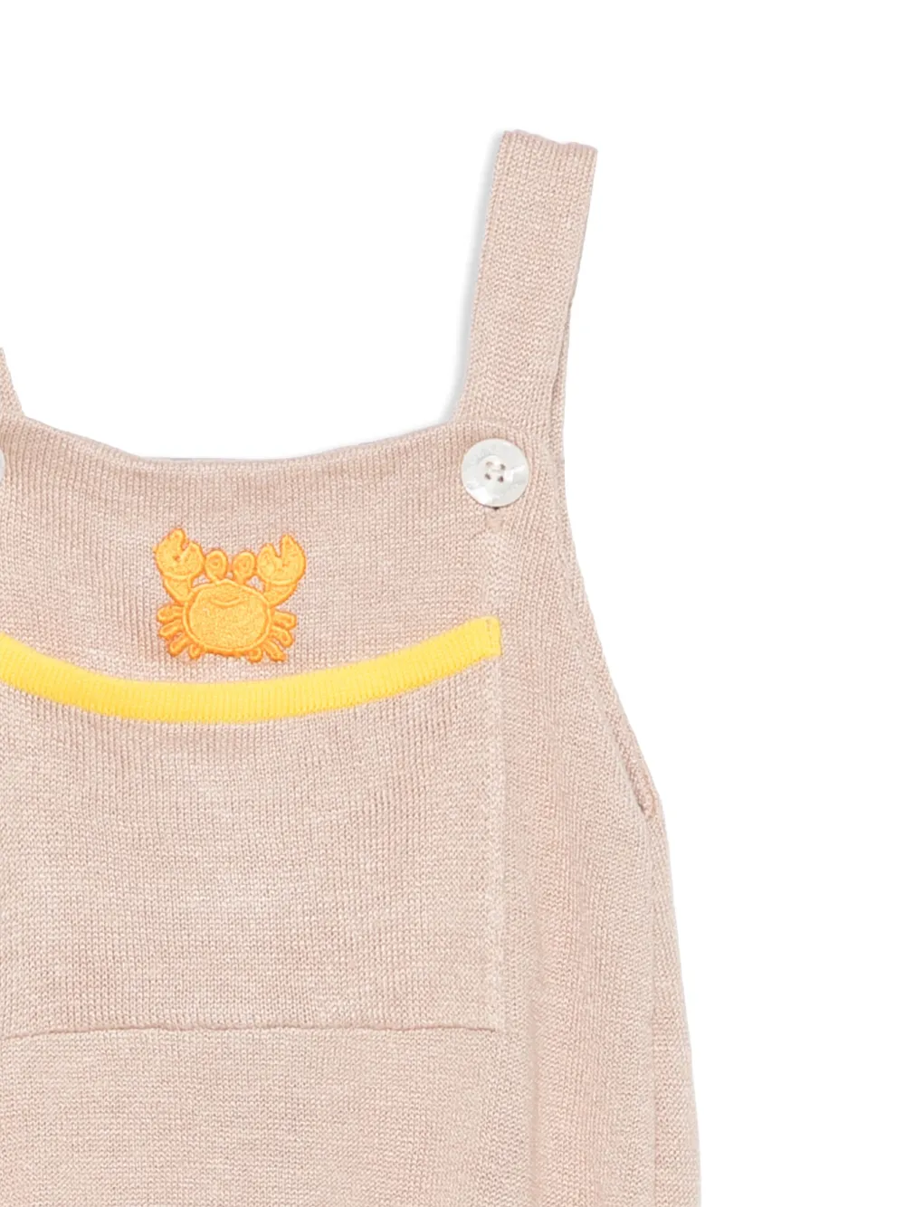 Gensami kids Romper met patch Beige