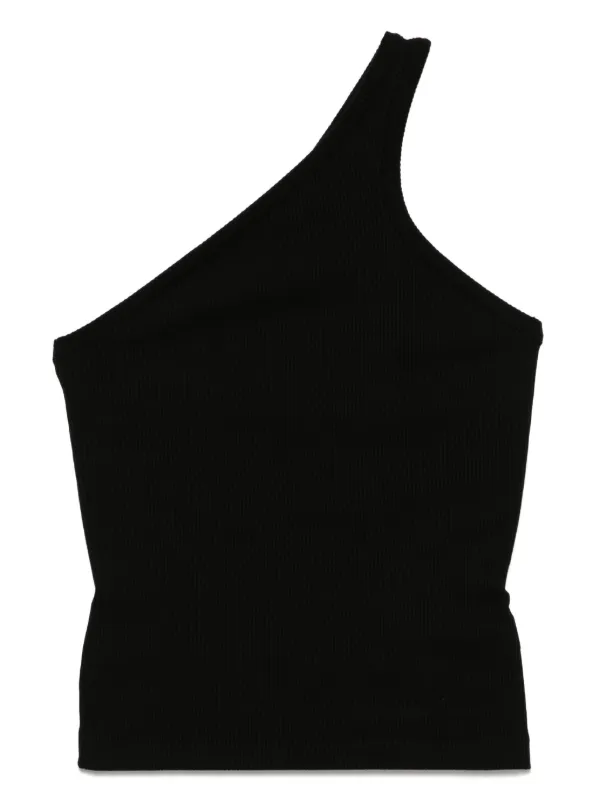 Agolde Fine-ribbed Top in Black