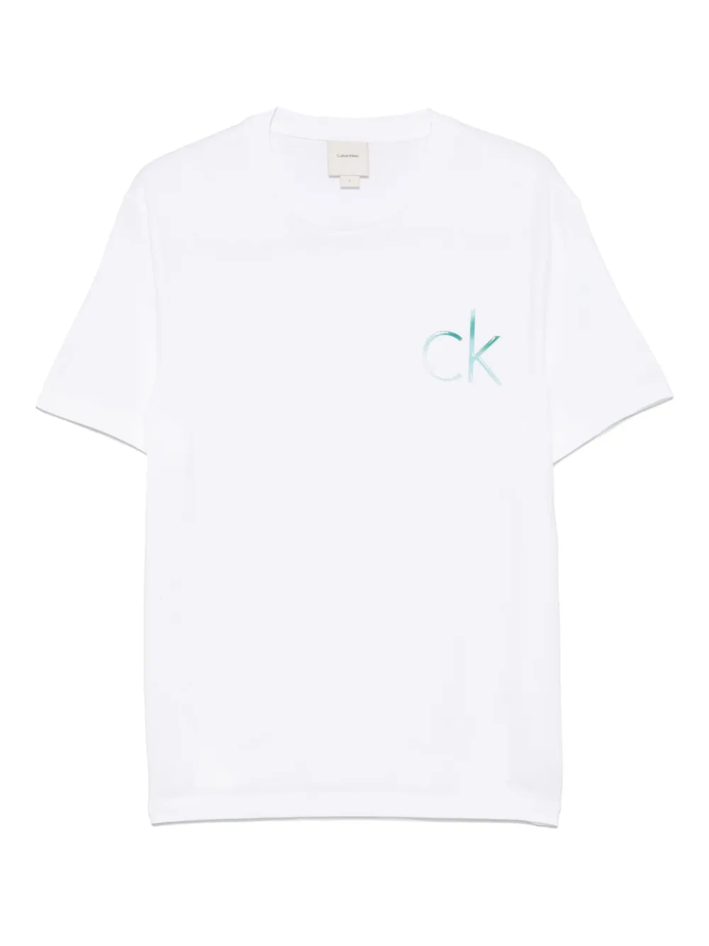 Calvin Klein playera con logo en el pecho | blanco | Image 1
