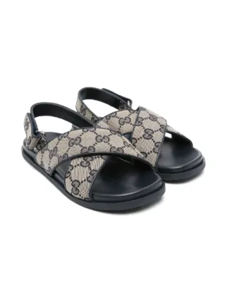 Gucci Kids GG サンダル | ニュートラル | FARFETCH JP