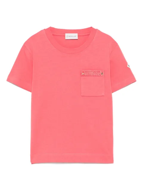 Moncler Enfant 로고 패치 티셔츠
