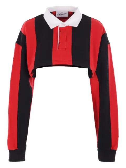 Vaquera cropped striped rugby shirt