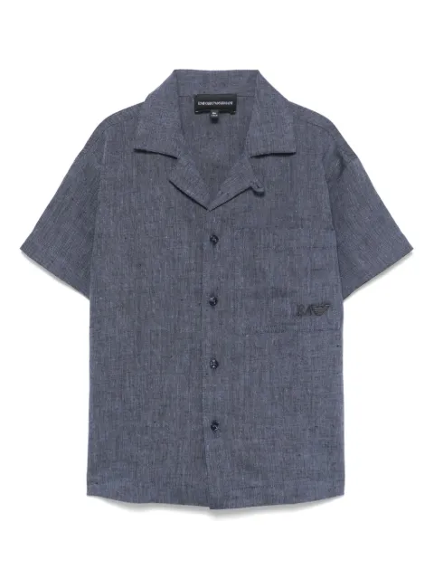 Emporio Armani Kids embroidered-logo shirt