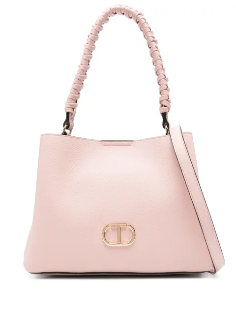TWINSET tote con asa trenzada