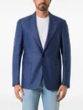 COLAMARINO patch-pocket linen blazer - Blue