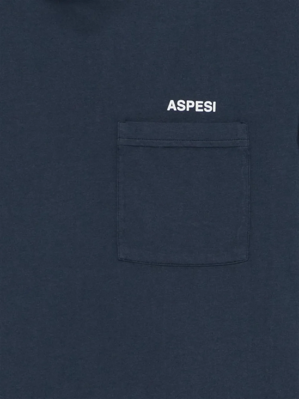 Aspesi Kids T-shirt met logoprint Blauw