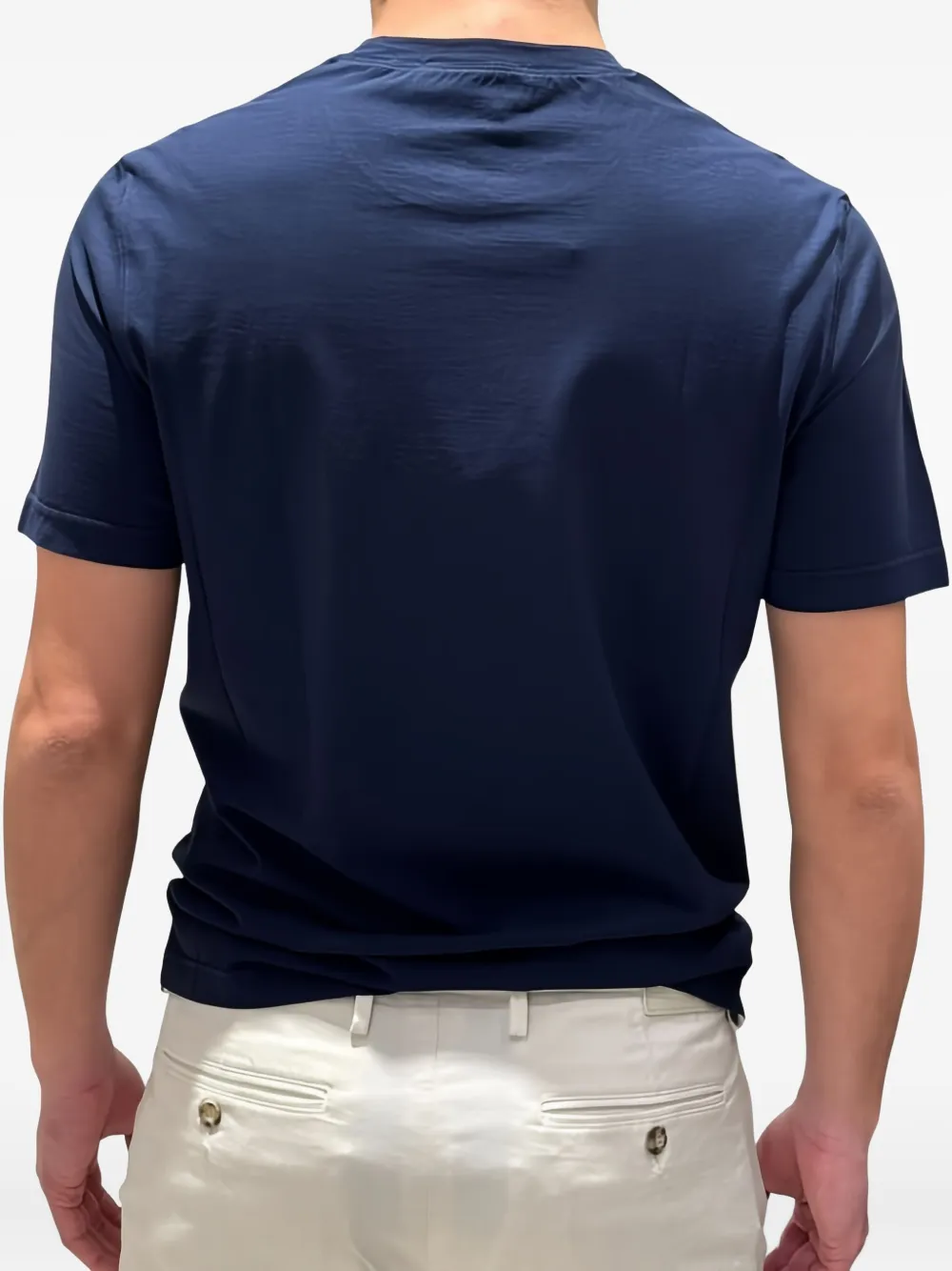 Filippo De Laurentiis T-shirt met ronde hals en korte mouwen Blauw