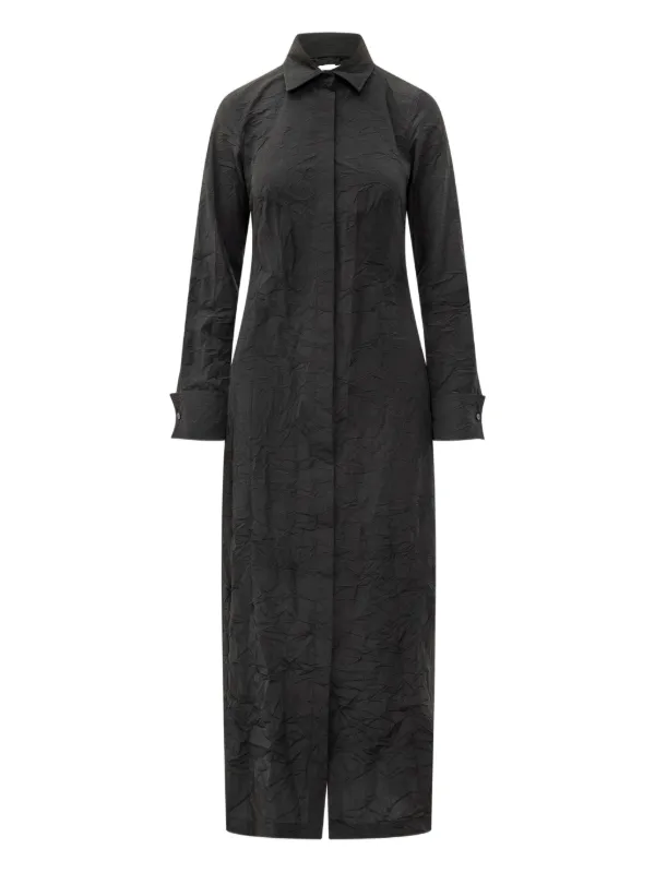 knee length dresses for ladies Max Mara Long chemise dress Black - Women