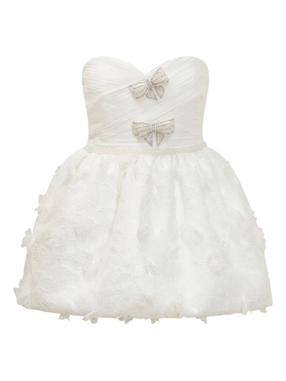 Self-Portrait Organza jurk Wit