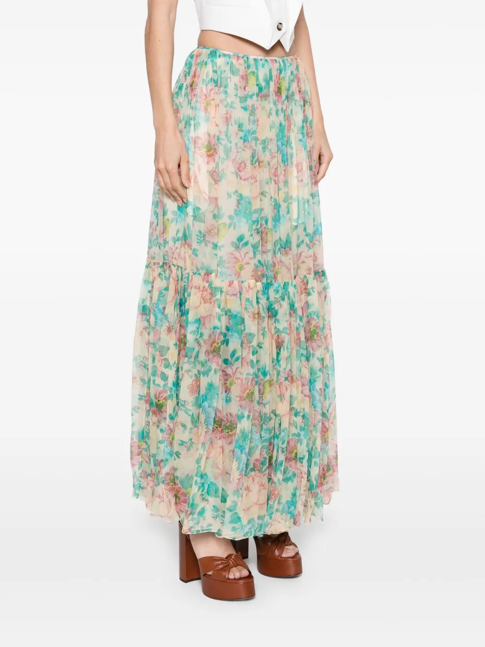 CHLOÉ PRINTED MAXI SKIRT