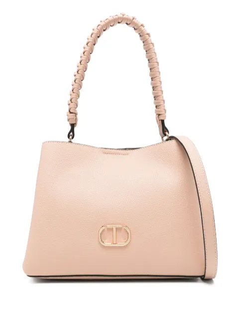 TWINSET tote con placa del logo