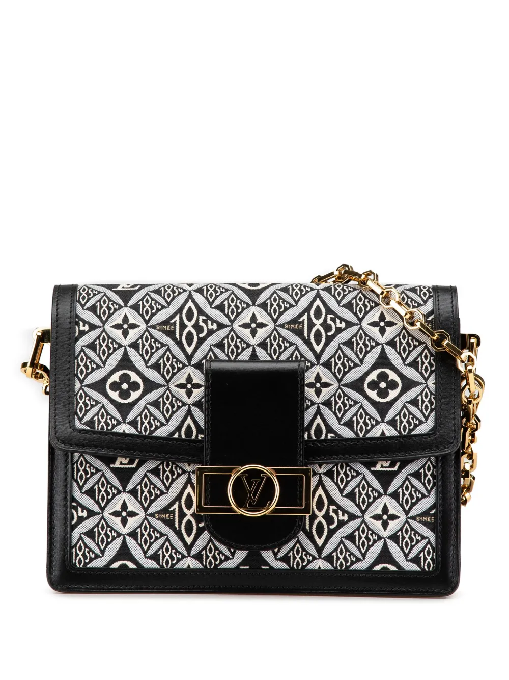 Louis Vuitton Pre-Owned 2020 モノグラム シンス 1854 ドーフィーヌ MM サッチェルバッグ - ブラック Louis Vuitton Pre-Owned 2020 モノグラム シンス 1854 ドーフィーヌ MM サッチェルバッグ - ブラック