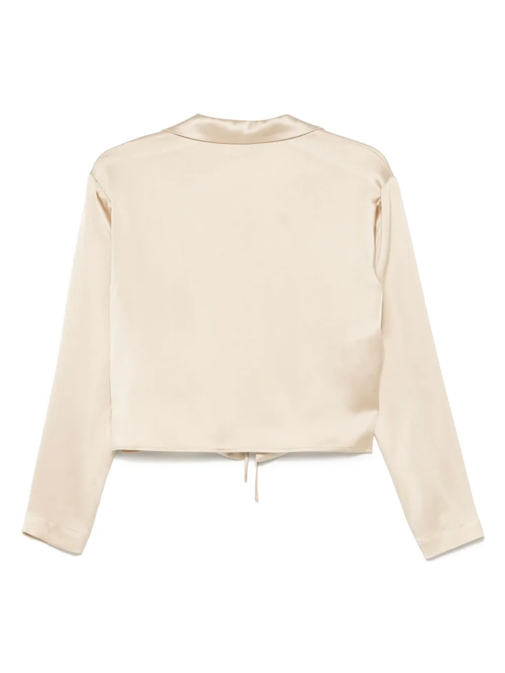 Alysi satin-finish shirt - Beige