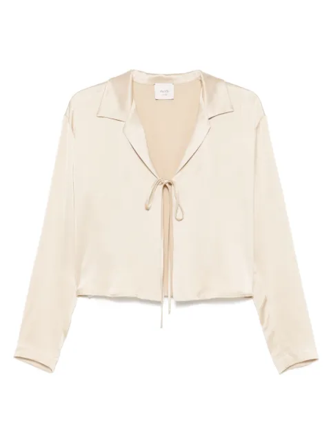 Alysi satin-finish shirt