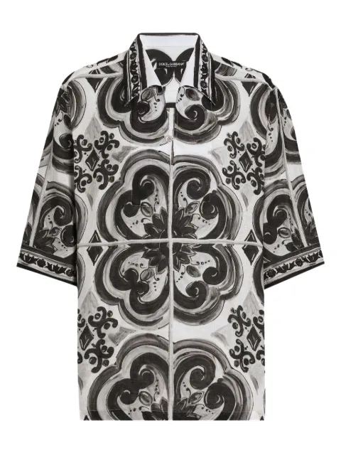 Dolce & Gabbana Majolica-print shirt